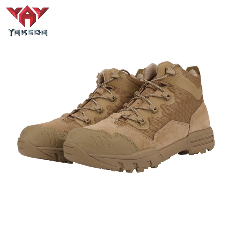 Yakeda Leather Military Work Boots