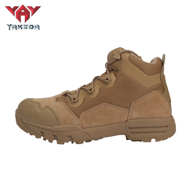 Codura Safety Shoes Genuine Leather Rubber Sole Tactical Boots