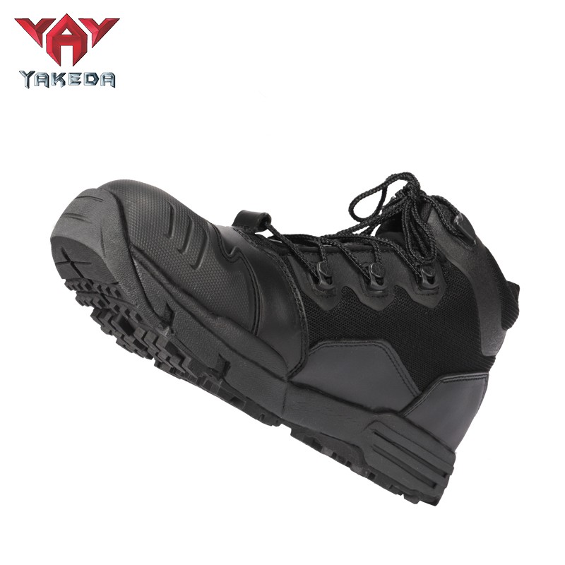 Codura Safety Shoes Genuine Leather Rubber Sole Tactical Boots
