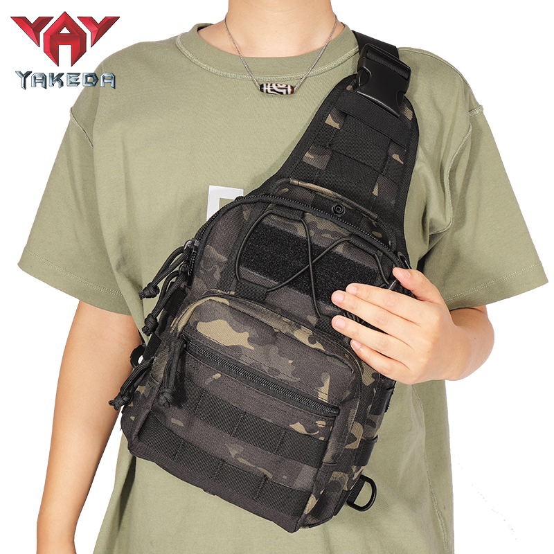 Customized utility tactical outdoor sling bag comfortable Molle travel bags
