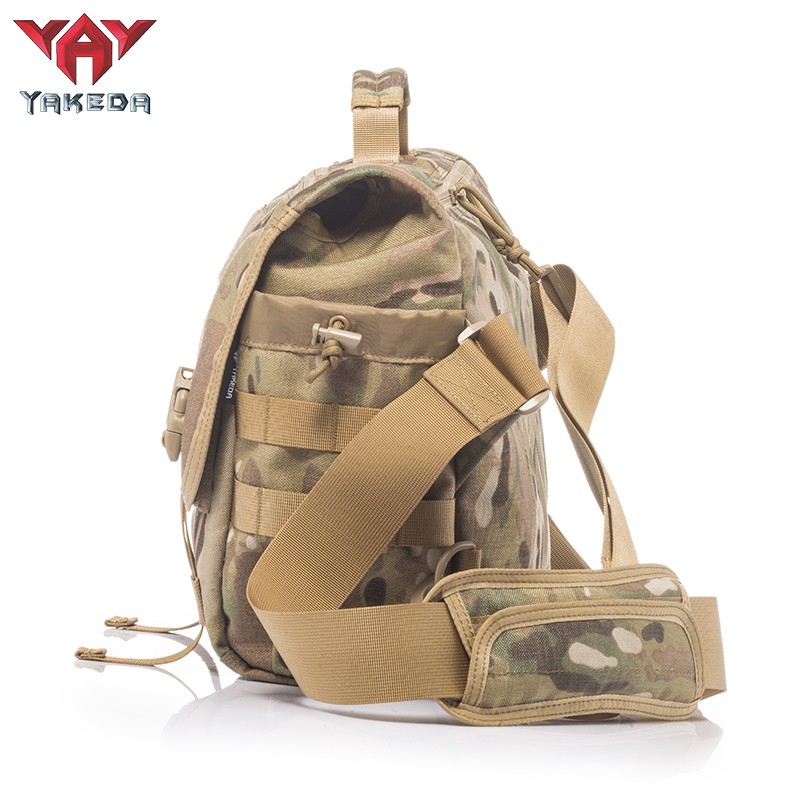Yakeda military molle messenger tactical bag outdoor waterproof Multicam laptop bag