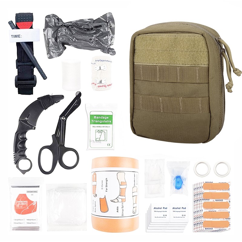 YAKEDA waterproof emergency tactical gear molle small tactical first aid pouch medical kit bag