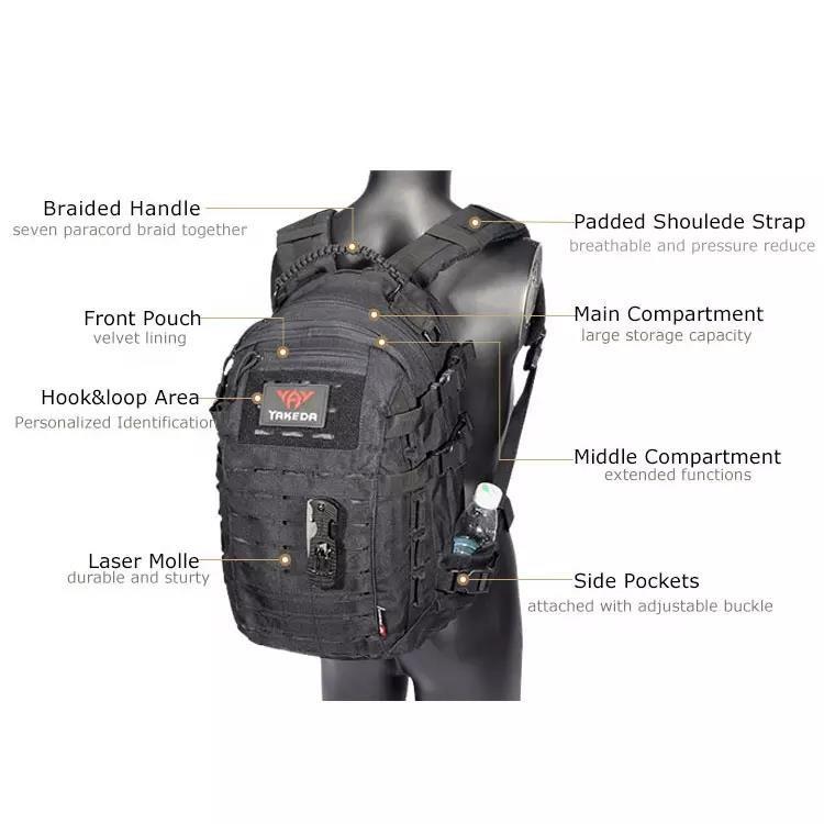 YAKEDA High quality army tactical backpack tactical gear fashion bag multi-function tactical gear backpack
