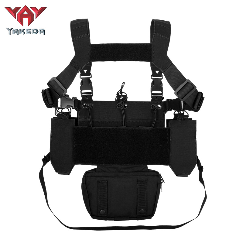 Tactical Chest Rig with Detechable Pouches for Field Mission
