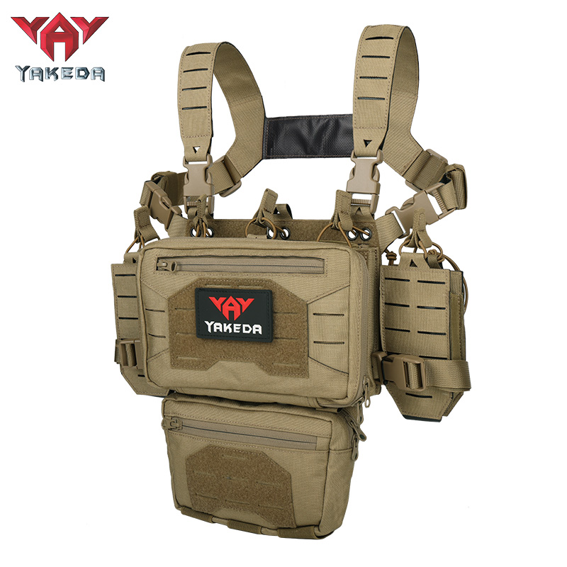 Tactical Chest Rig with Detechable Pouches for Field Mission