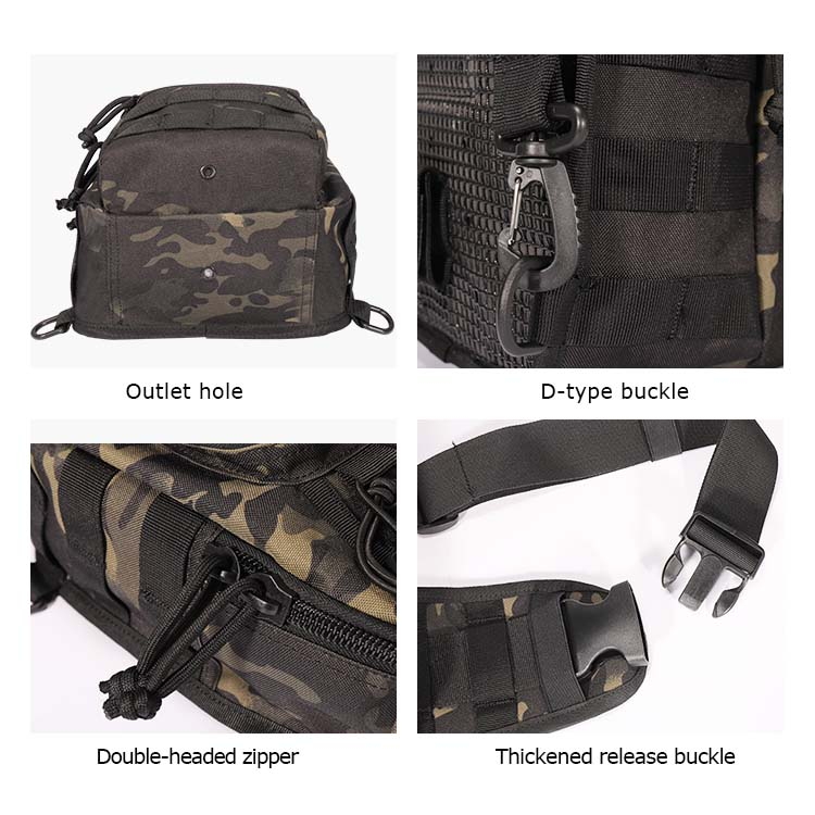 OEM/ODM Customized utility tactical outdoor sling bag comfortable Molle ...