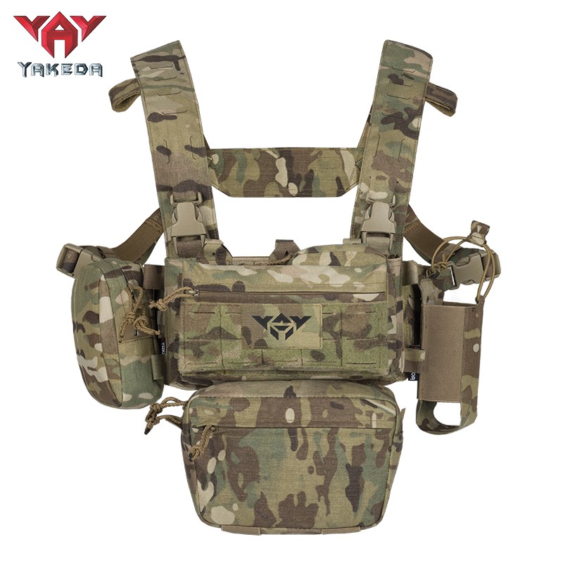 OEM/ODM Cordura tactical chest rig vest with 5.56 triple mag pouch 7.62 ...